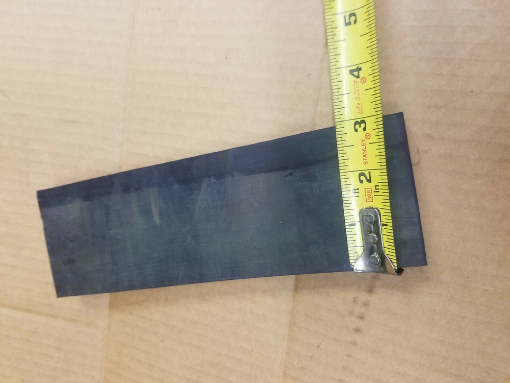 Solid Rubber Sheet Cut 9" x 3" x .75"