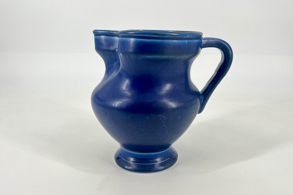 Cobalt Blue Ceramic Pitcher