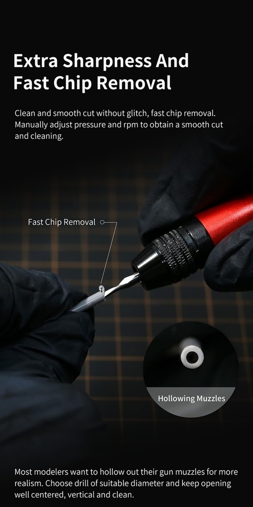 DSPIAE: Flat Core & Drill Bit Set [Option Kit 1] Photo Etch Chip Removal