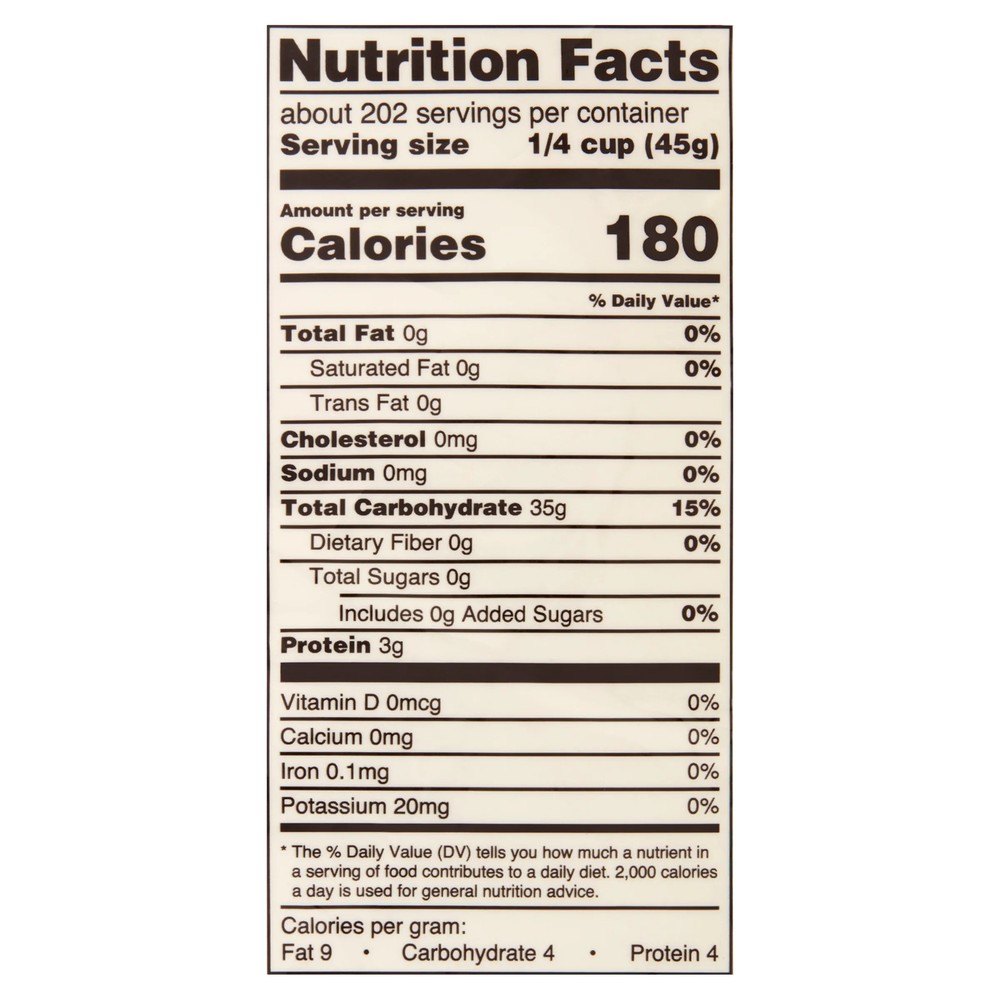 Great Value Jasmine Rice 20 lb