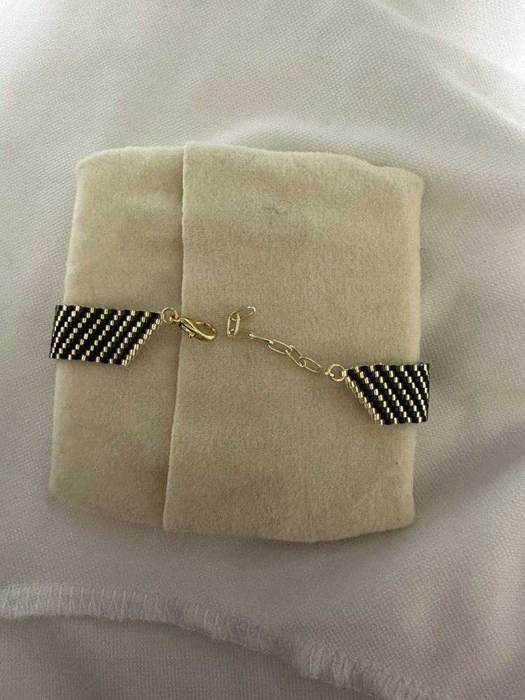 Black And Gold Handmade Bracelet