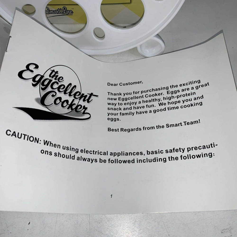 Eggcellent Cooker, Electric Egg Cooker for Hard, Medium Or Soft Boiled Eggs