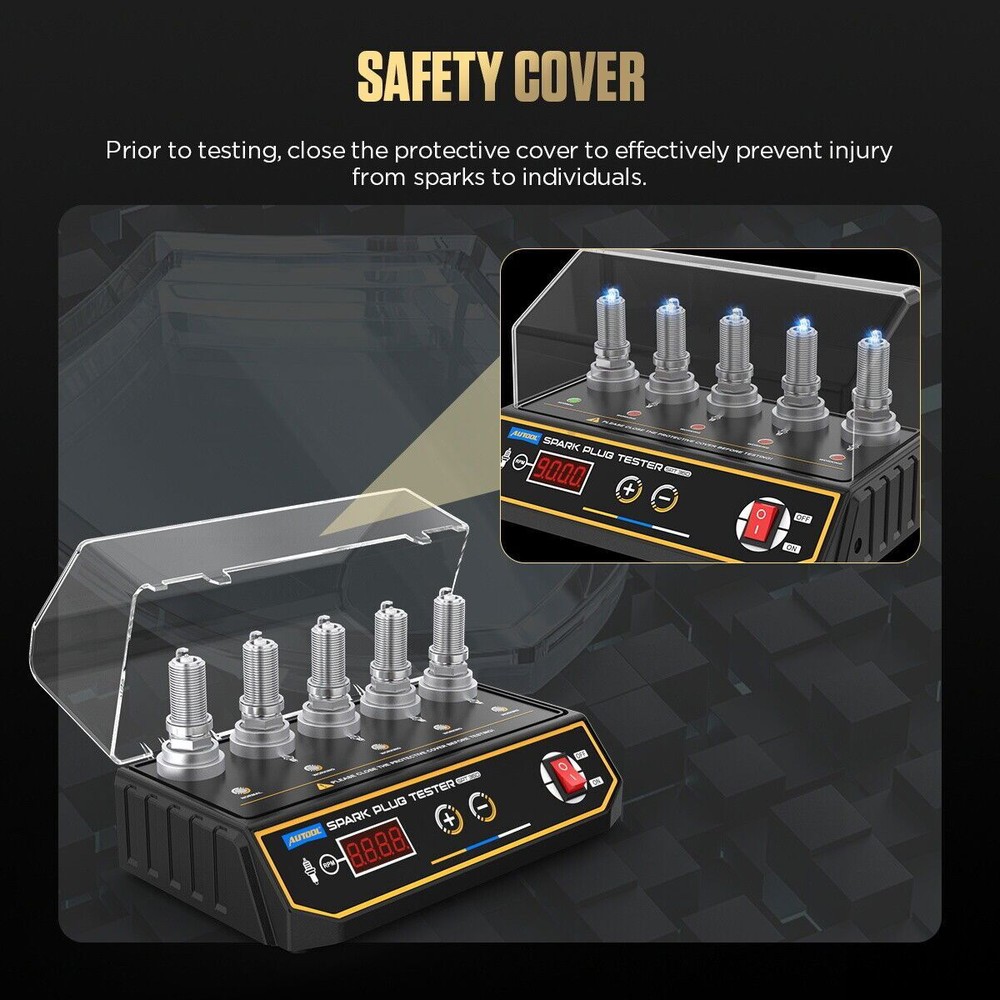 5 Holes Car Spark Plug Tester Analyzer Digital Ignition Tester Height Adjustable