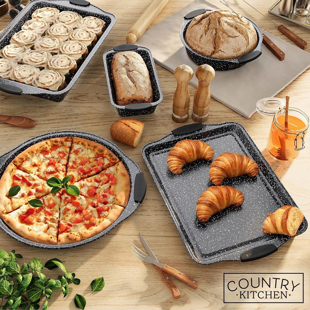 10-Piece Nonstick Baking Set, Stackable & PFOA-Free, for Modern Kitchens