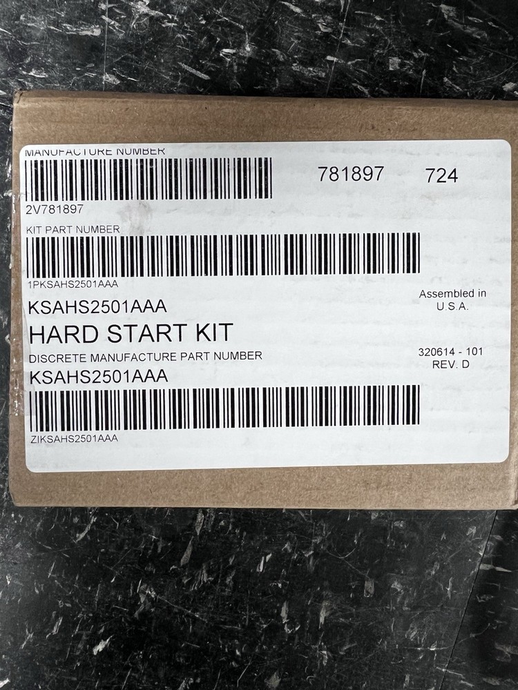 Carrier KSAHS2501AAA HARD START KIT -FREE SHIPPING-
