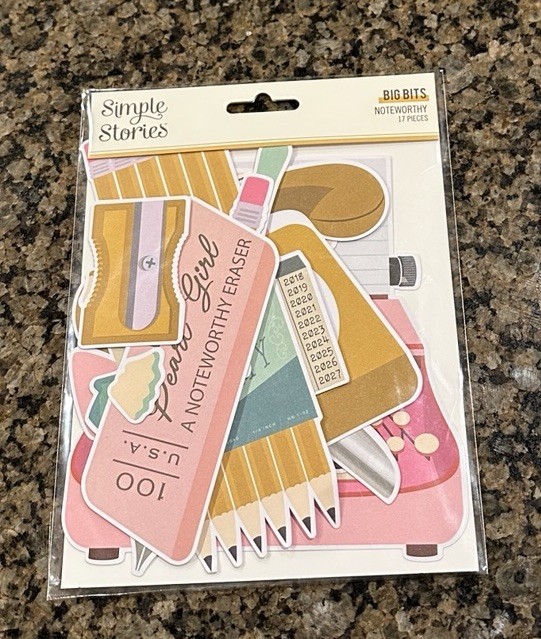 Simple Stories NOTEWORTHY Big Bits Scrapbook Embellishments