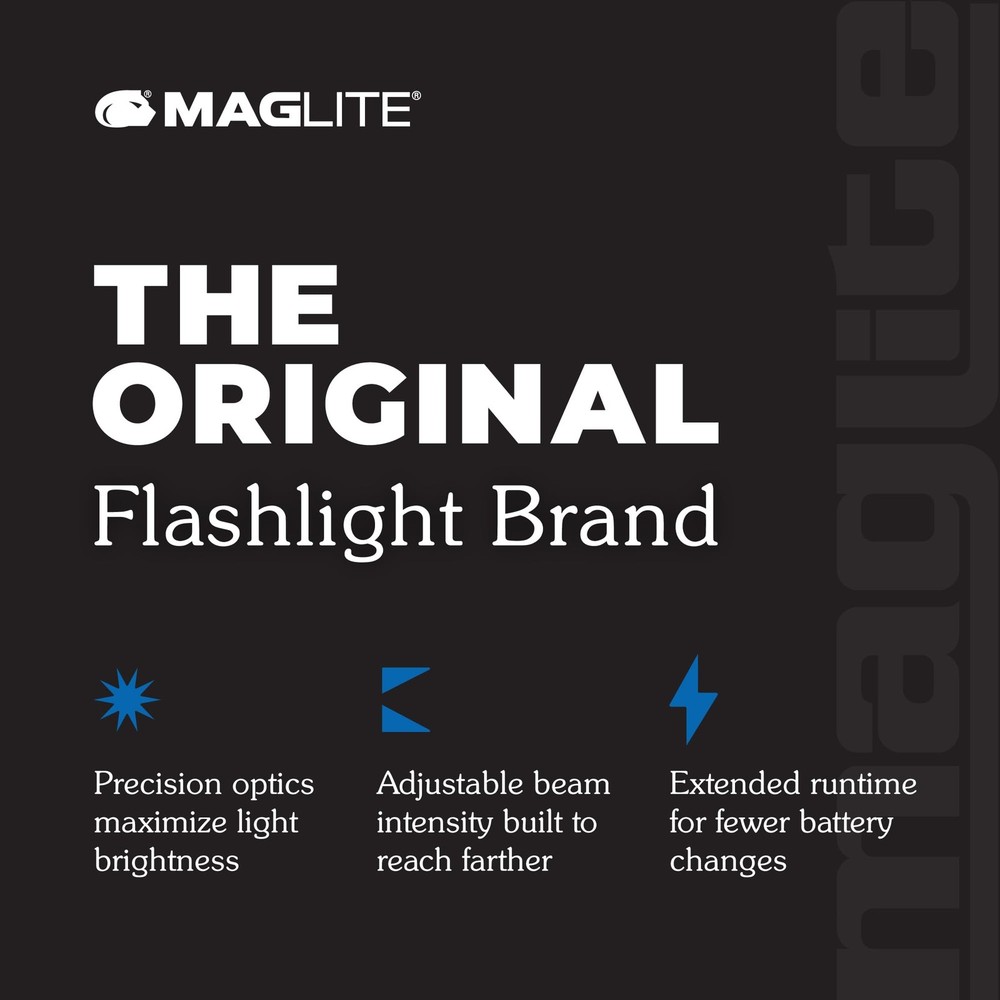 MagLite Mini Incandescent Flashlight – Compact, 2-Cell AAA, Black
