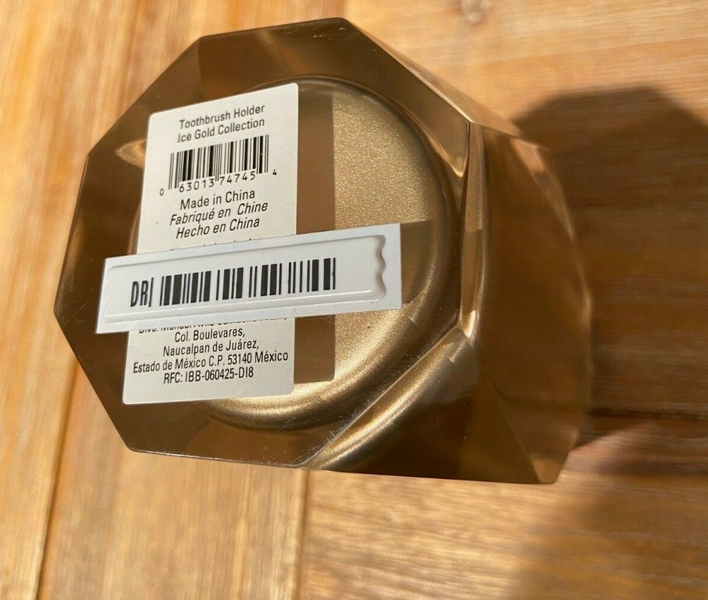 Taymor Ice Gold Toothbrush Holder