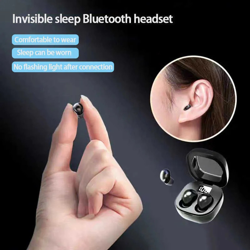 FRAZCOM Wireless Bluetooth 5.3, Waterproof Earphone Invisible In-Ear Earbuds
