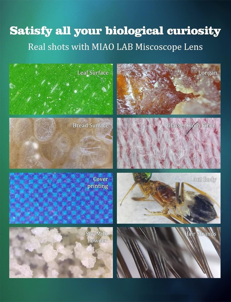 LED-Illuminated 200X Phone Microscope Camera Attachment - Gift for Curious Minds