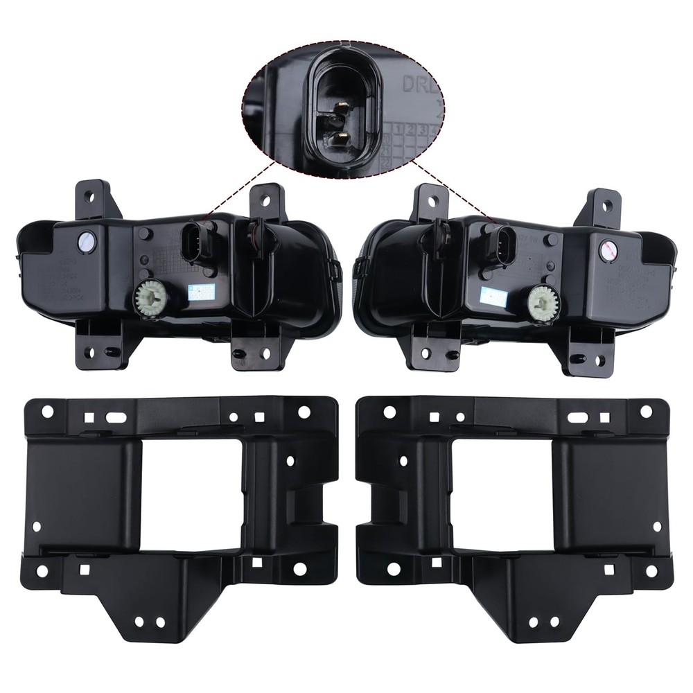 LED Fog Light Assembly with Wiring Harness and Switch FIT 2019-2023 Ram 2500 ...