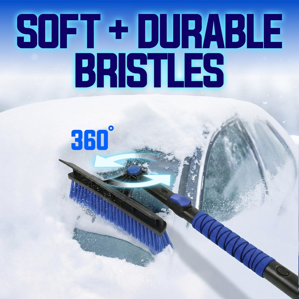 Snow Joe 45" Multi-Purpose Ice Scraper and Extendable Snow Brush (Open Box)