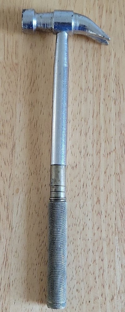 Vintage Hammer with Nesting Flat Tip Screwdrivers - Unbranded