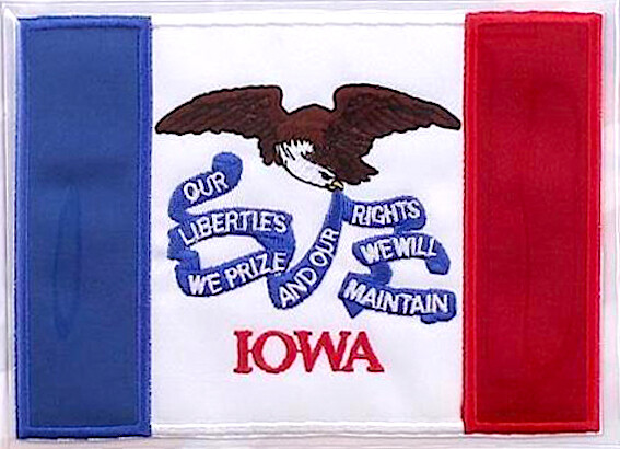IOWA Willabee & Ward STATE FLAG PATCH United States Flag Collection ~ PATCH ONLY