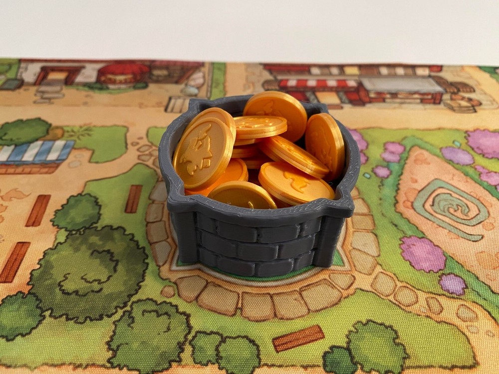 Flamecraft Upgrade Coins and Fountain container