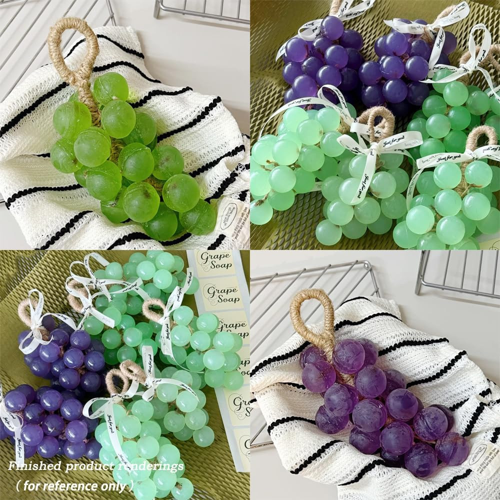 Grape Soap Making Kit for Beginners - Complete Handmade Craft Set