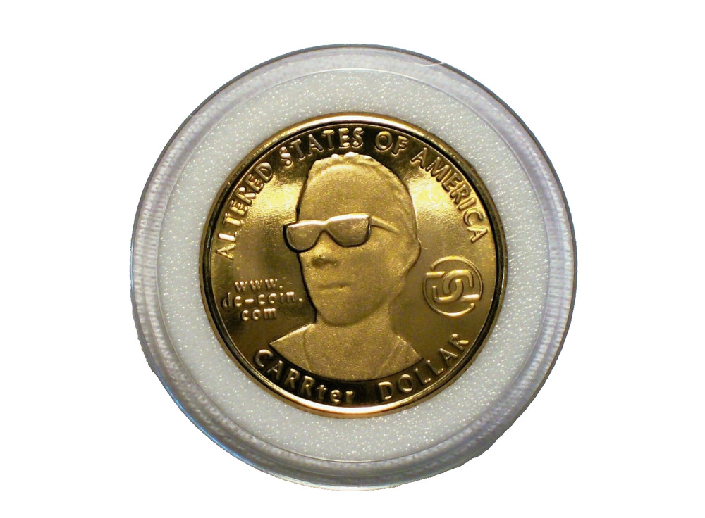 Daniel Carr - 2006 Nevada Silver State - Alternate State Quarter - Yellow Brass