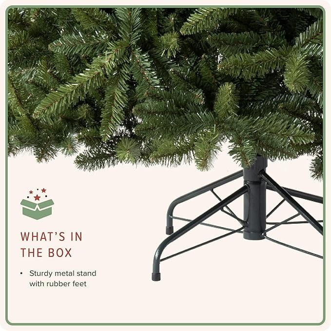 7ft Heritage Balsam Spruce - Artificial Christmas Tree, Hinged Branches Unlit