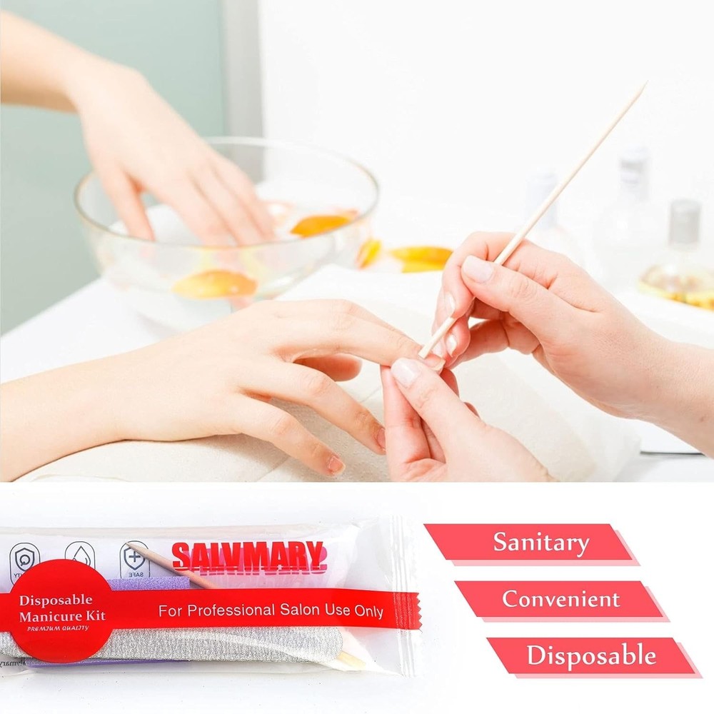 Professional Disposable Nail Kit, 100 Sets