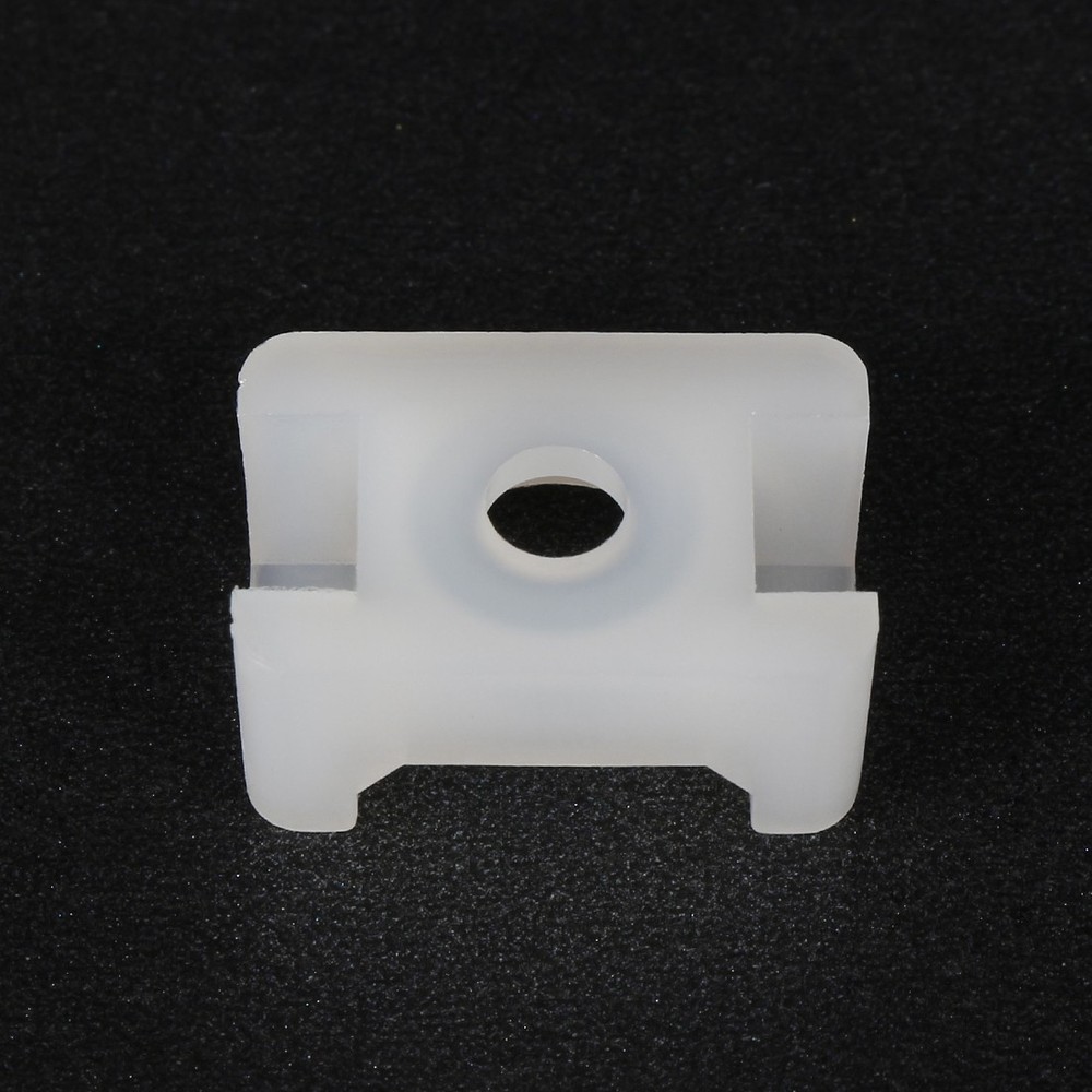Saddle Tie Base Nylon Wire Holder 5mm White Hole Width 30pcs