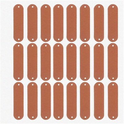 100 Pcs DIY Blank Leather Labels