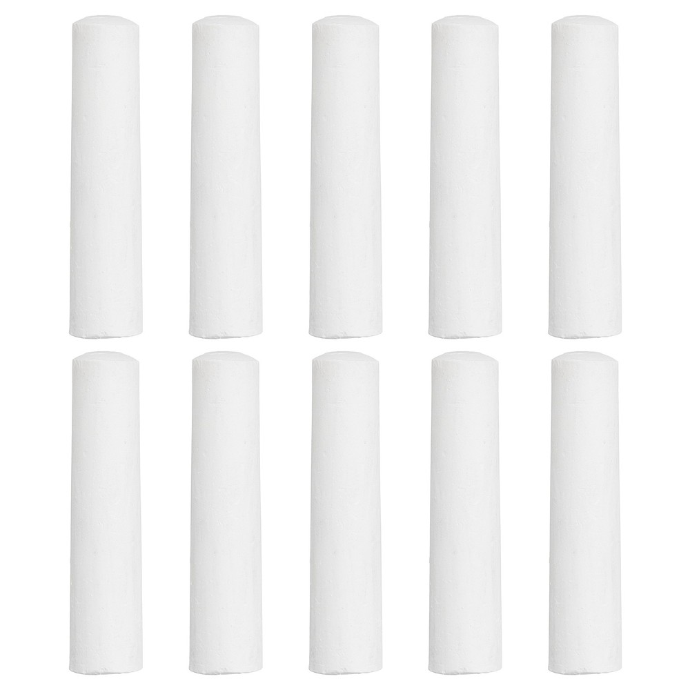 10 pcs chalk, white chalk large solid for outdoor use