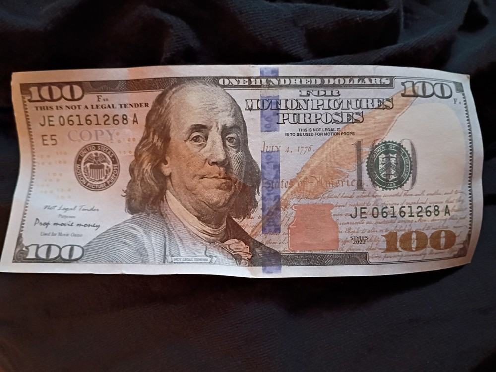 Fake 100 Dollar Bill.