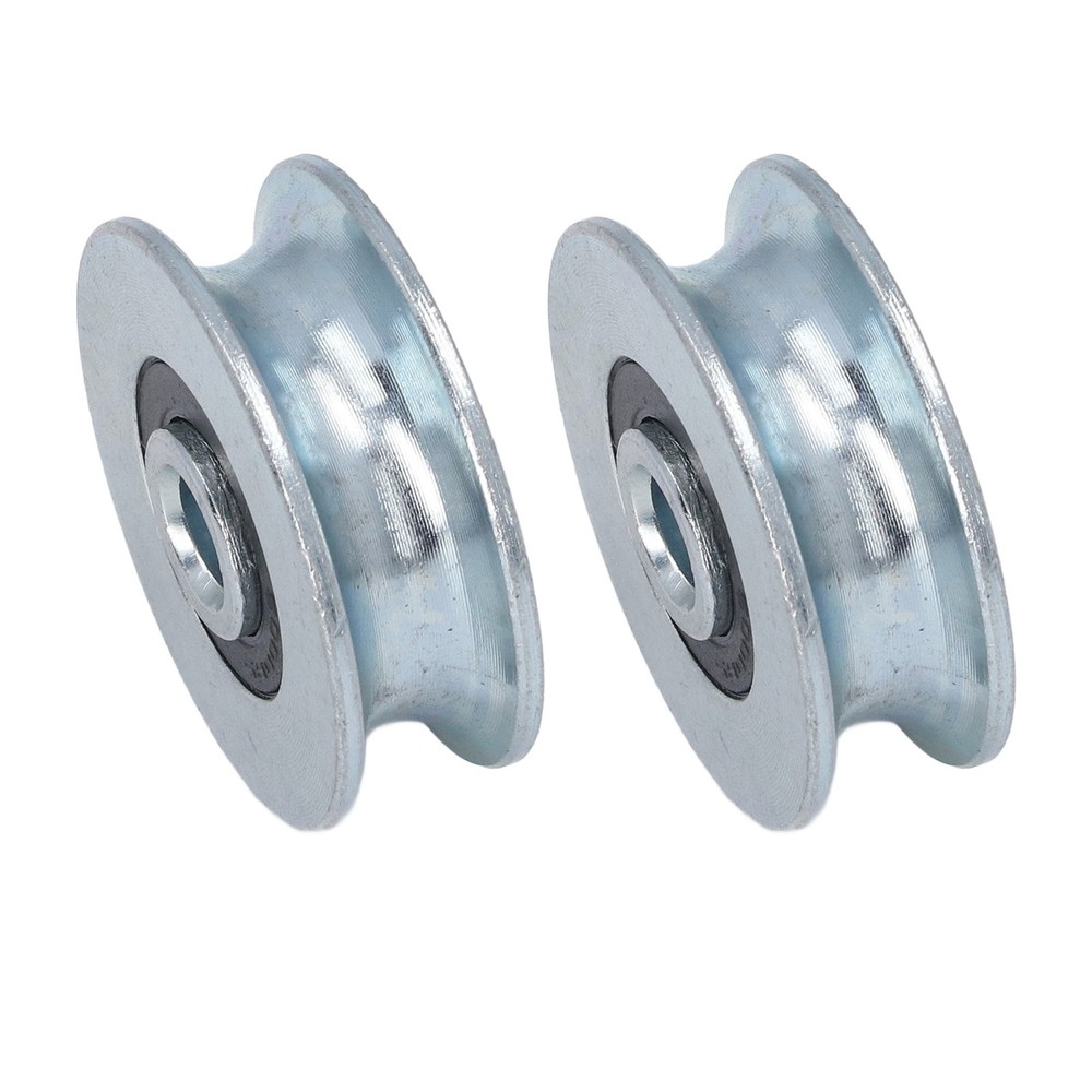 2 Pcs Pulley Rolling Wheel High Strength Load Bearing For Heavy Objects Premium
