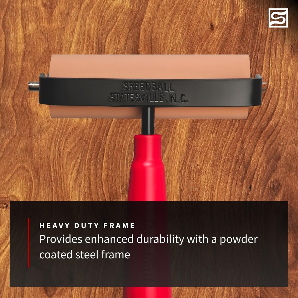 Deluxe Soft Rubber Brayer, 4-Inch, Special Edition Black