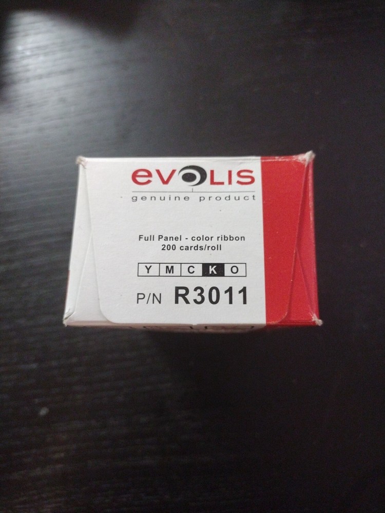 R3011 Evolis YMCKO Color Printer Ribbon - 200 prints