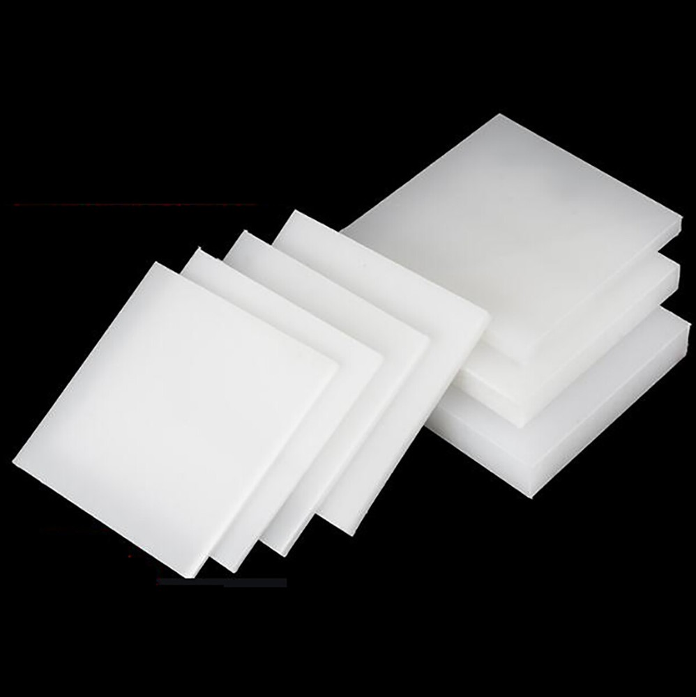 White Polypropylene PP Board Plastic Sheet Plate 3-20mm Thick & 100-500mm Sizes