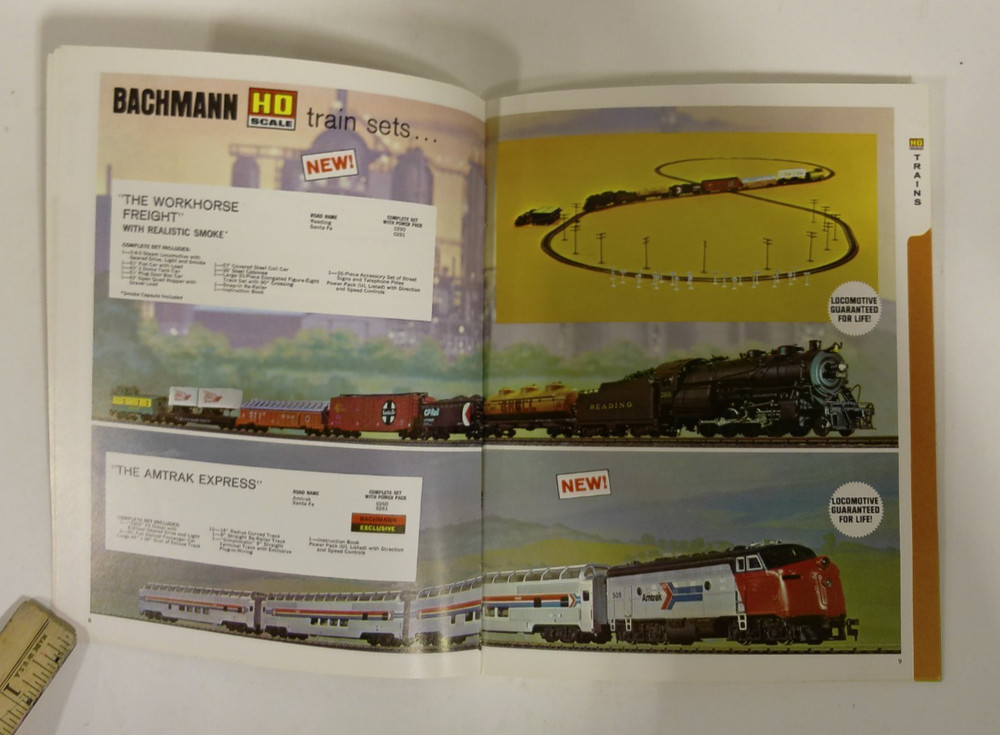 Vintage Bachmann Model Trains 1975 Mini Catalog