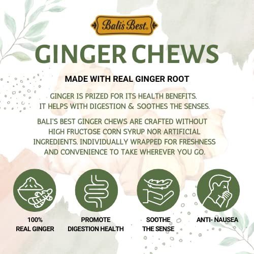 Ginger Chews, Soothing Turmeric Flavor, 1 Pound Jar, Individually Wrapped Sof...
