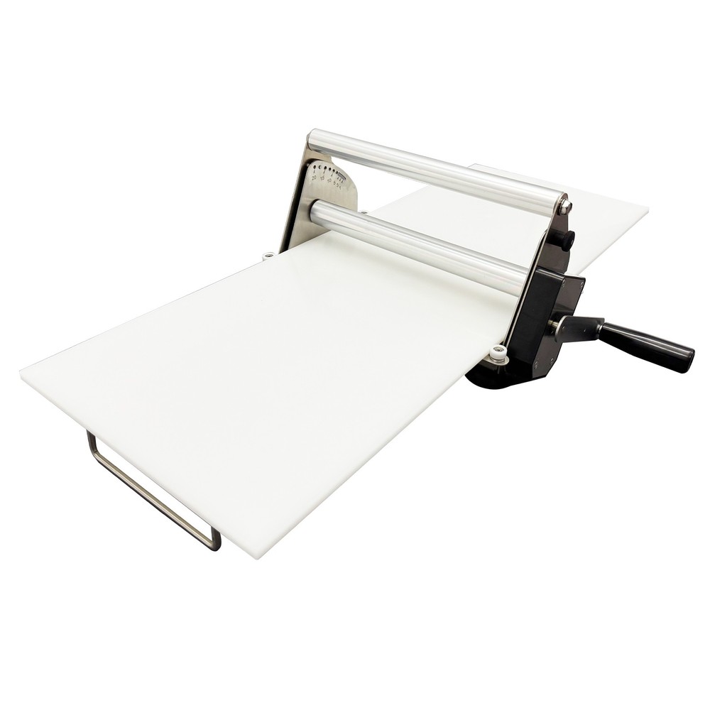 Hand-Crank Dough Roller Puff Pastry Maker 12" PP Material Kitchen Bakery Tool