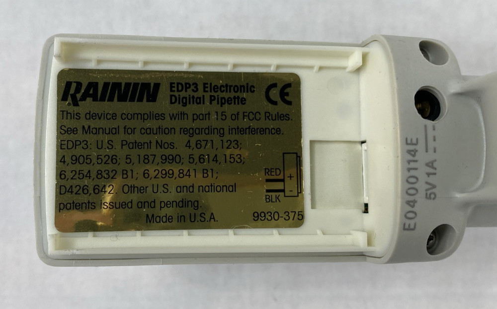 Rainin EDP3-Plus 5-50 uL LTS 12-Channel Digital Pipette Untested