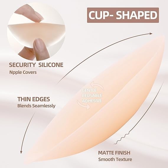 Reusable Nipple Covers Beige