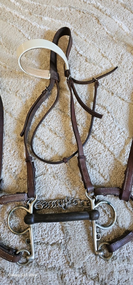Vintage Bridle With Rubber Bit