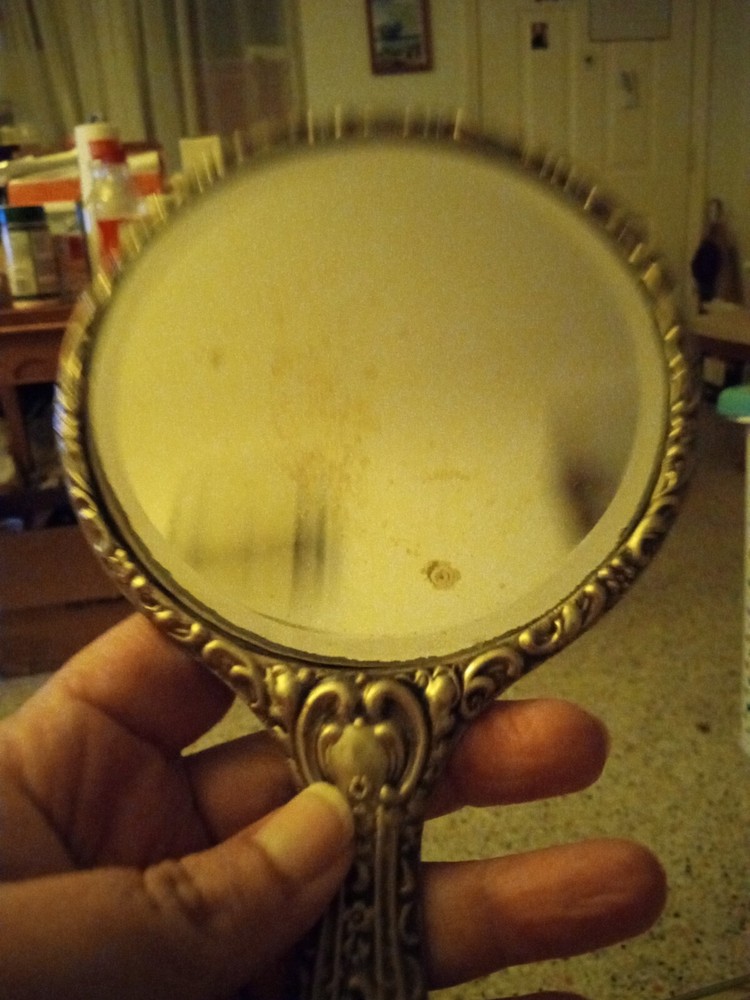 Vintage Hand Mirror Samuel M Levi 1918