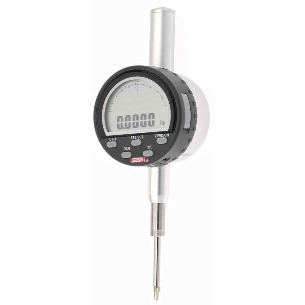 SPI 0 to 1" Range, 0.0001" Graduation, Electronic Drop Indicator Flat & Lug B...