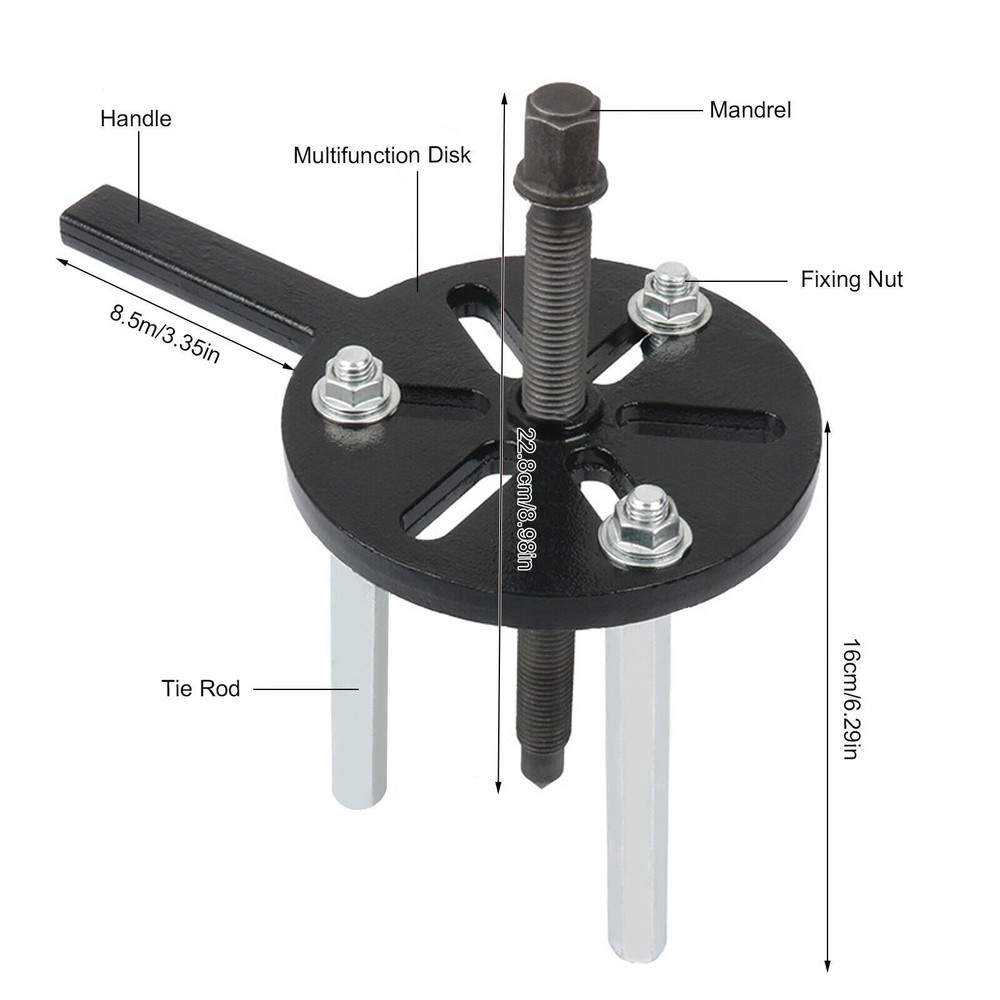 Bearing Disassembly Puller Inner Hole Puller Removal Tool Three-jaw Set NEW USA