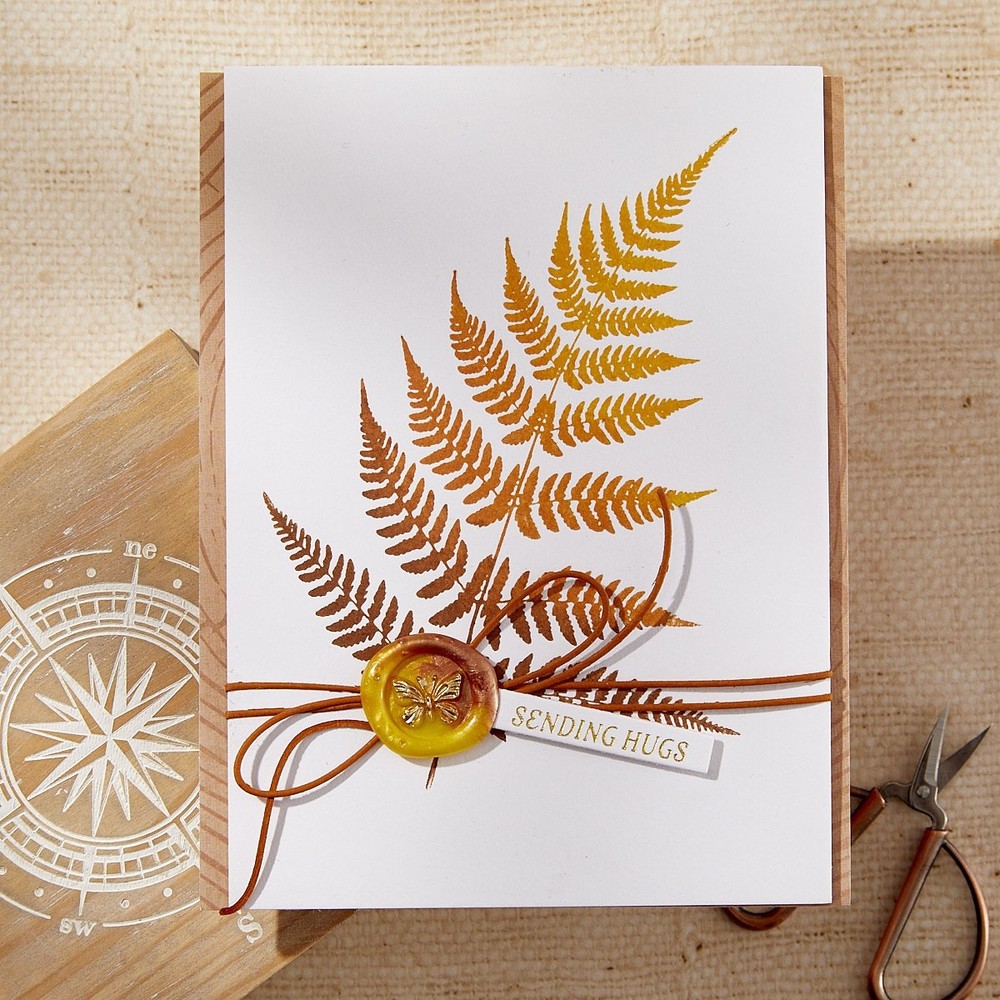 Spellbinders BetterPress Plate-Lush Ferns, Field Notes