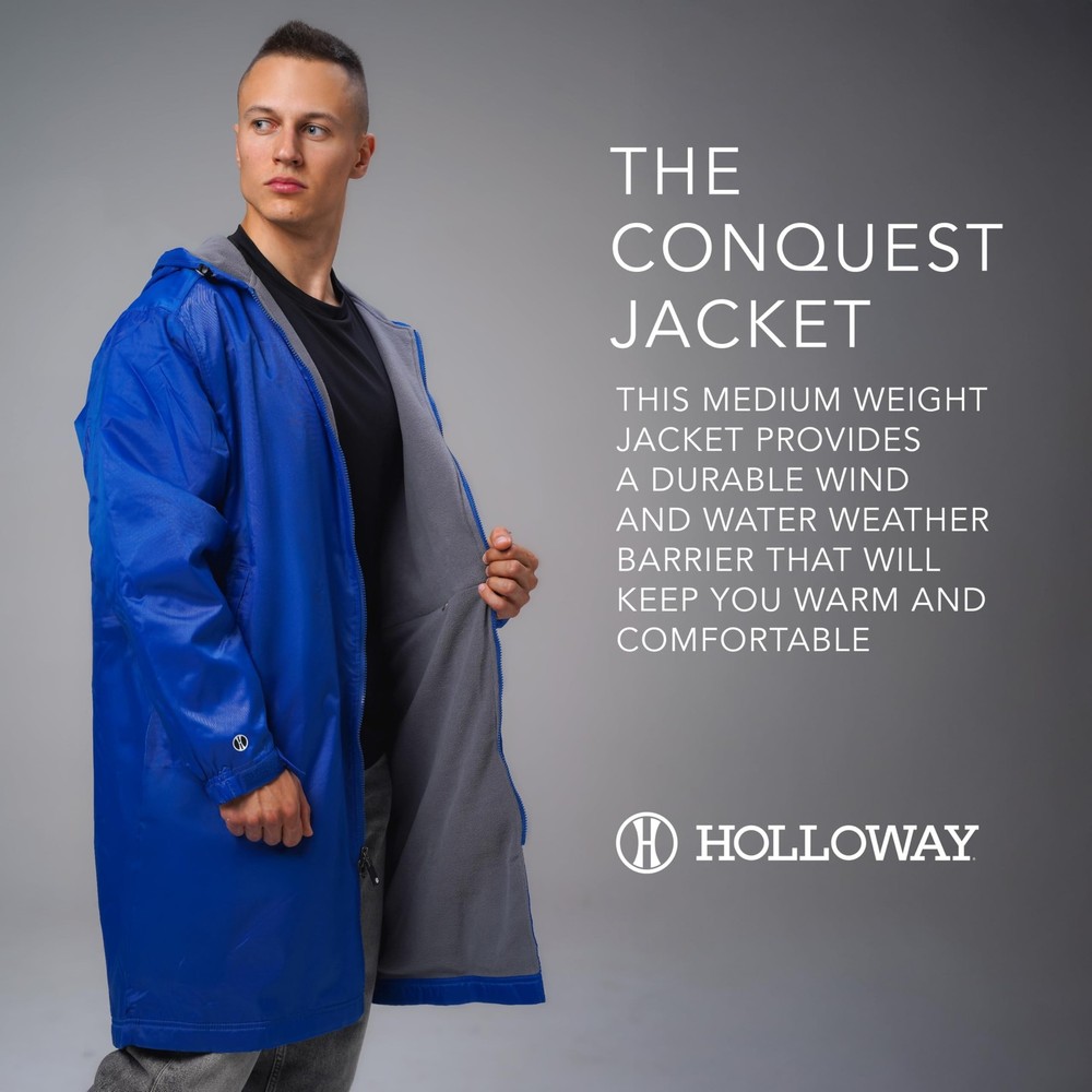 Holloway Conquest Knee-Length Jacket Medium Royal