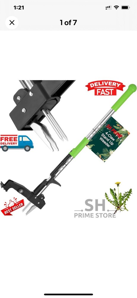 Weeder Puller Tool Stand Up Weed Tool with Long Handle Garden Weed Remover Tool