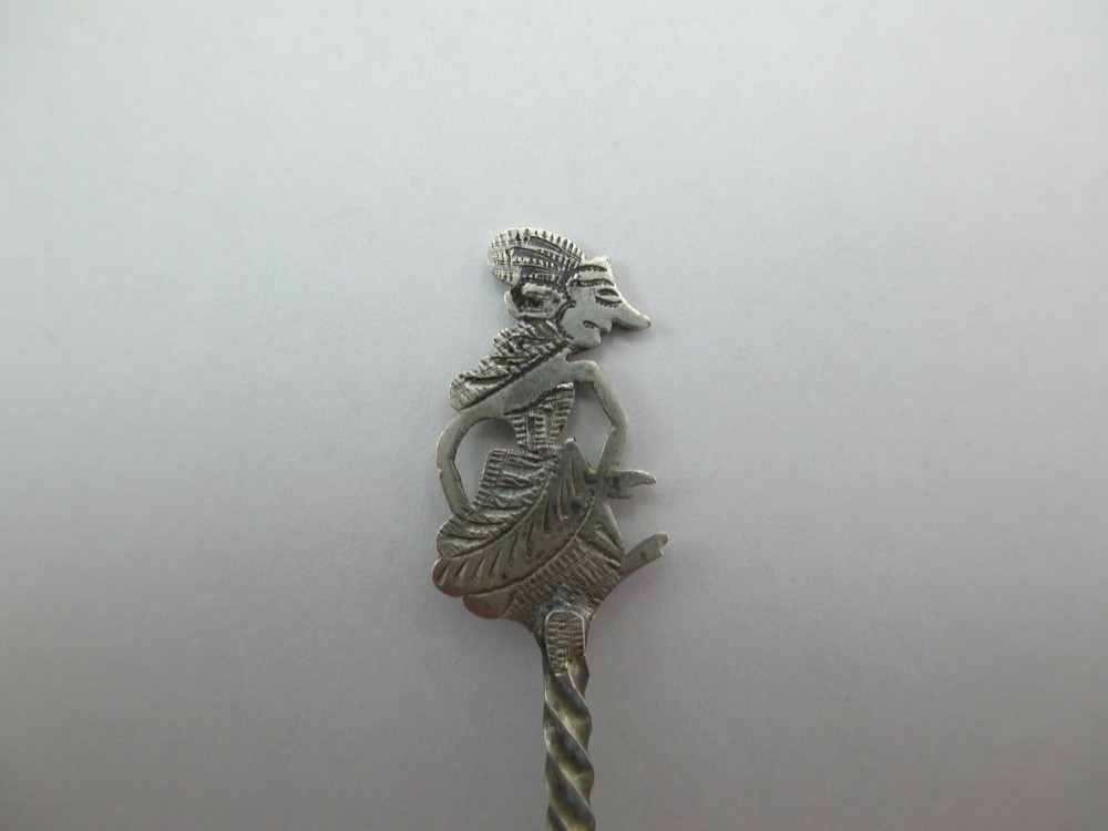 Vintage Mexico 800 Silver Sugar Cube Spoon Aztec Mayan 459F