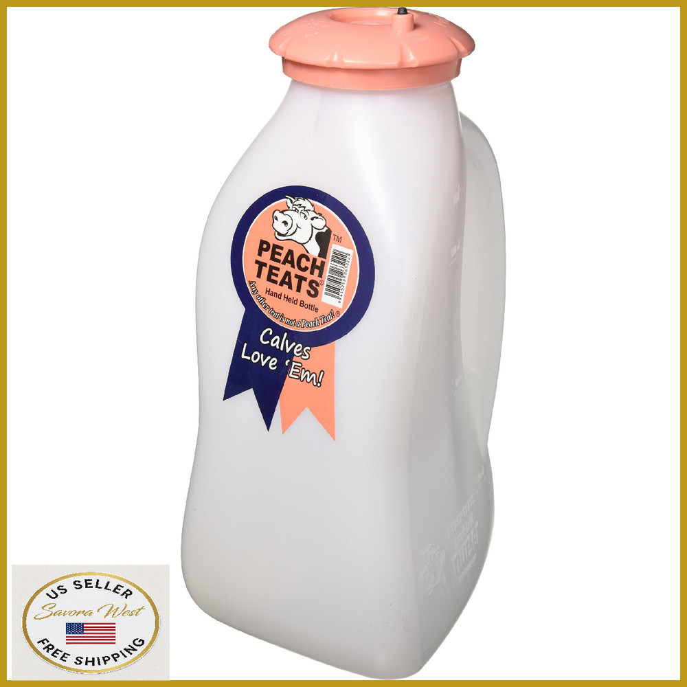 Peach Teats Hand Held Bottle, White