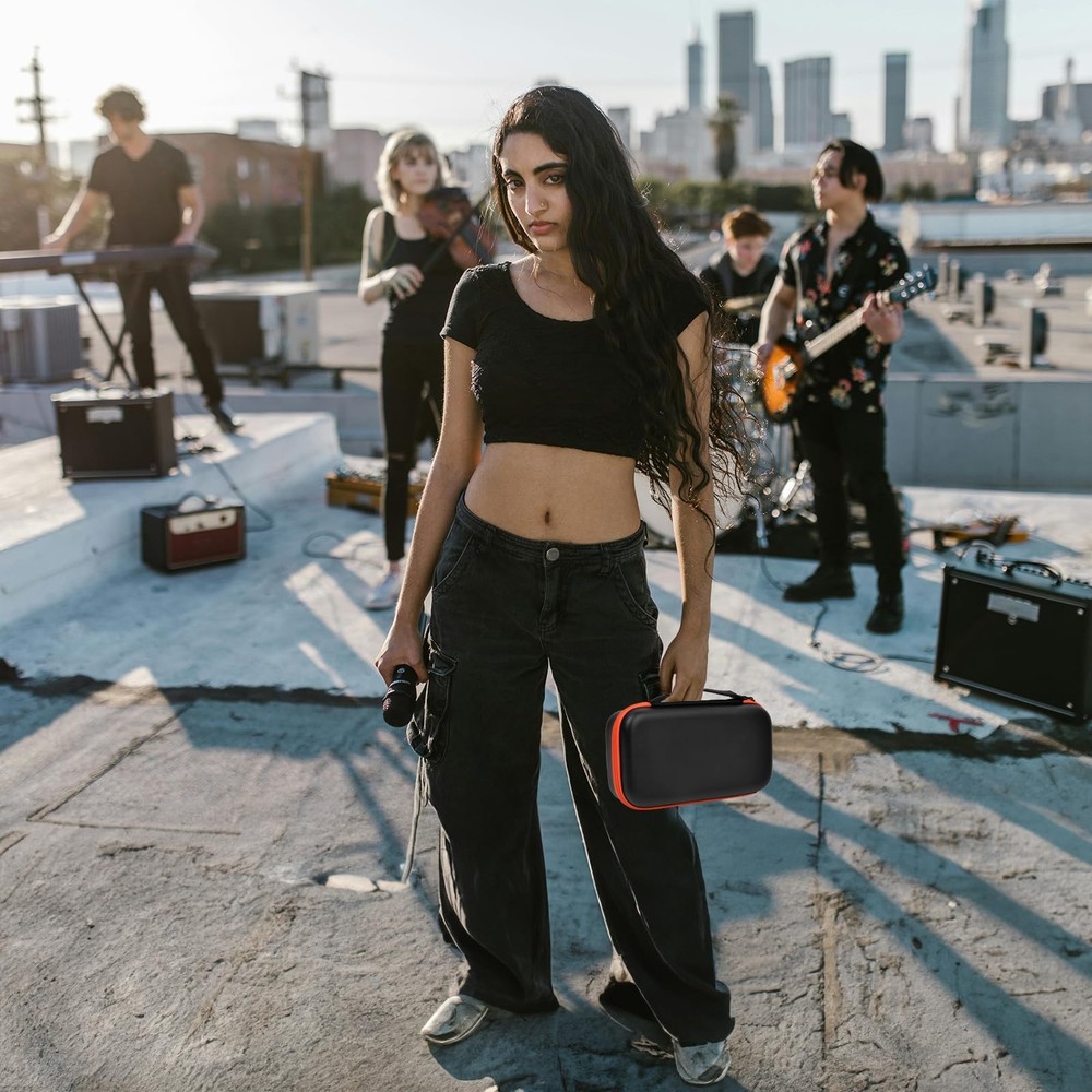 Boobowl Bluetooth Microphone Wireless Case Compatible Small to Medium, Black