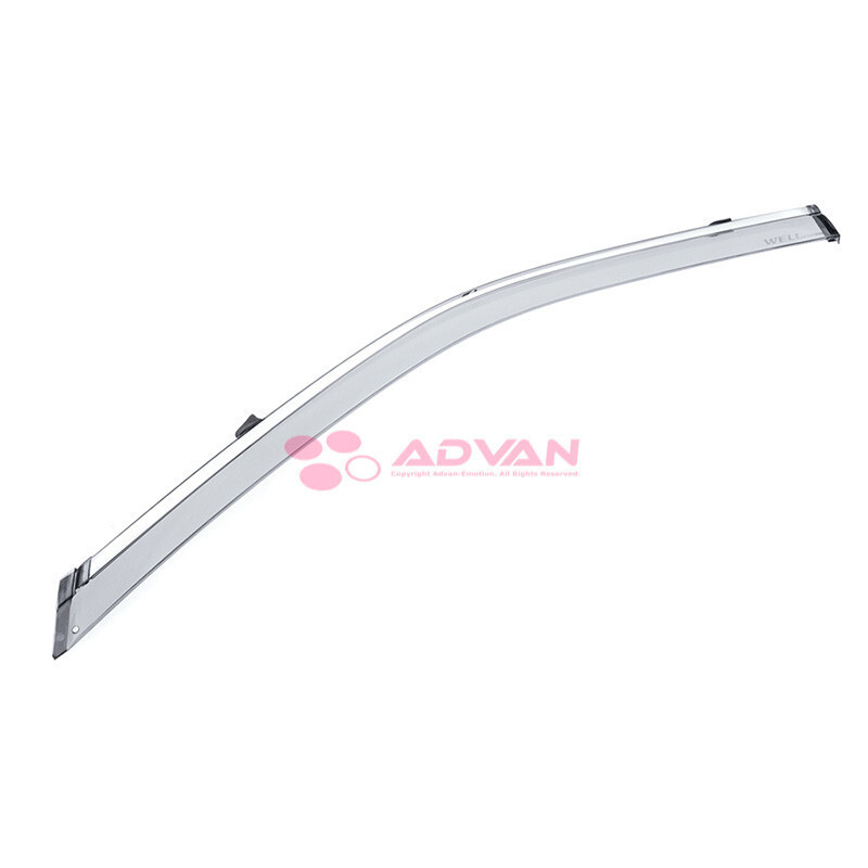 WELLvisors For 2018-2024 Mitsubishi Eclipse Cross Window Visors Chrome Trim