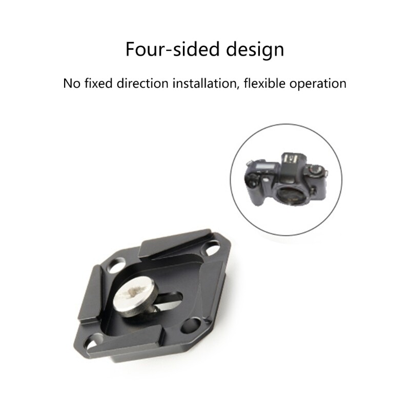 2PCS Camera Quick Release Plate 38mm Square Arca Type for Tripod Heads Mount