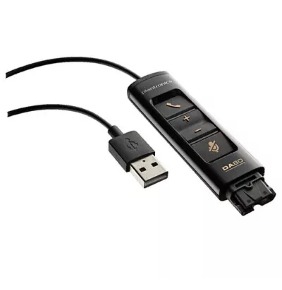 Plantronics DA80 USB Audio Processor Telephone Headset