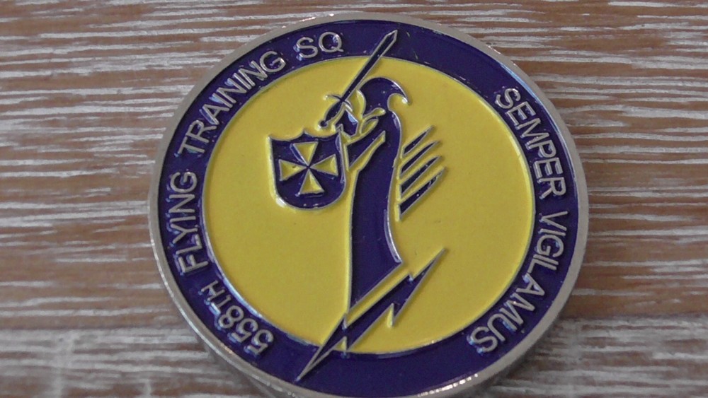 USAF 558th Flying Training Squadron Challenge Coin #A616